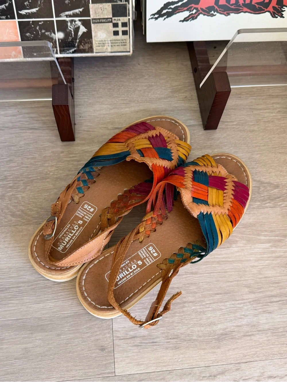 Multicolor Woven Leather Espadrille Sandals - Women